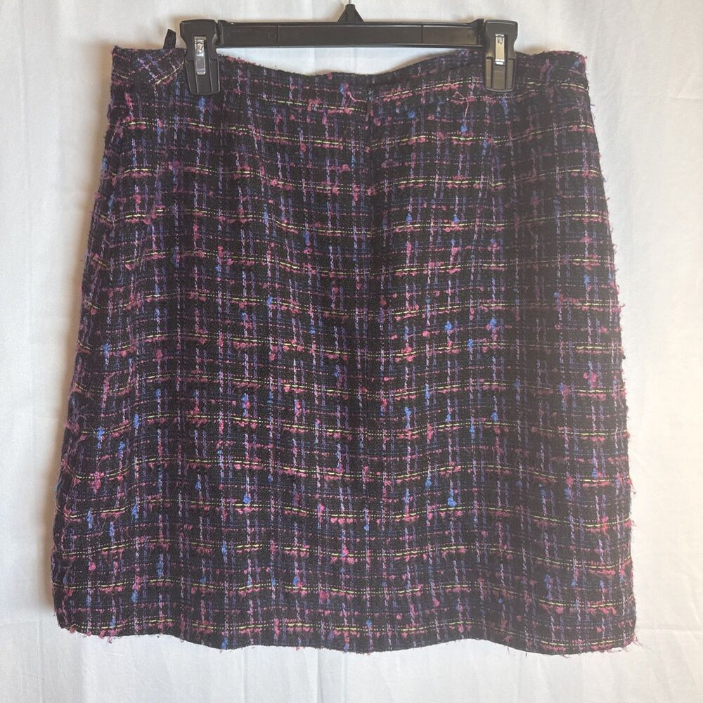 Oscar Oscar De La Renta Colorful Skirt Size 14 Petite Preowned - Picture 9 of 16